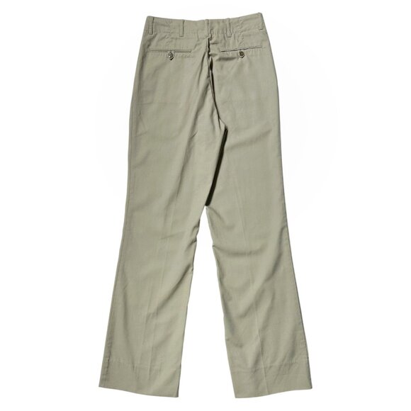 80s vintage highwaisted military pants army trousers tropical tan straightleg. - Picture 2 of 6